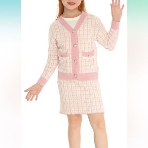 NWT Adorable two piece girls outfit (skirt and cardigan)